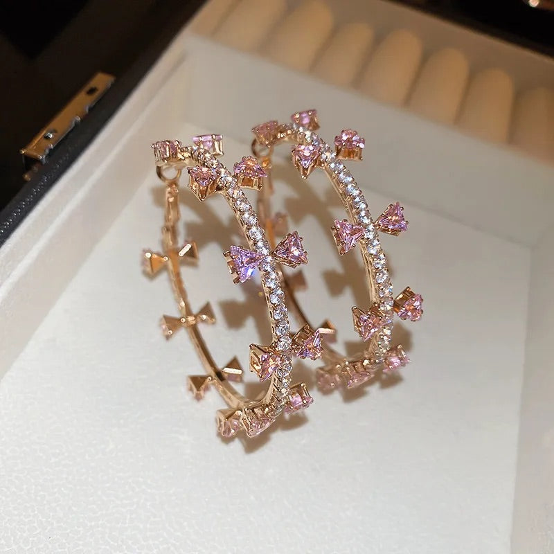 Bow Hoop earrings