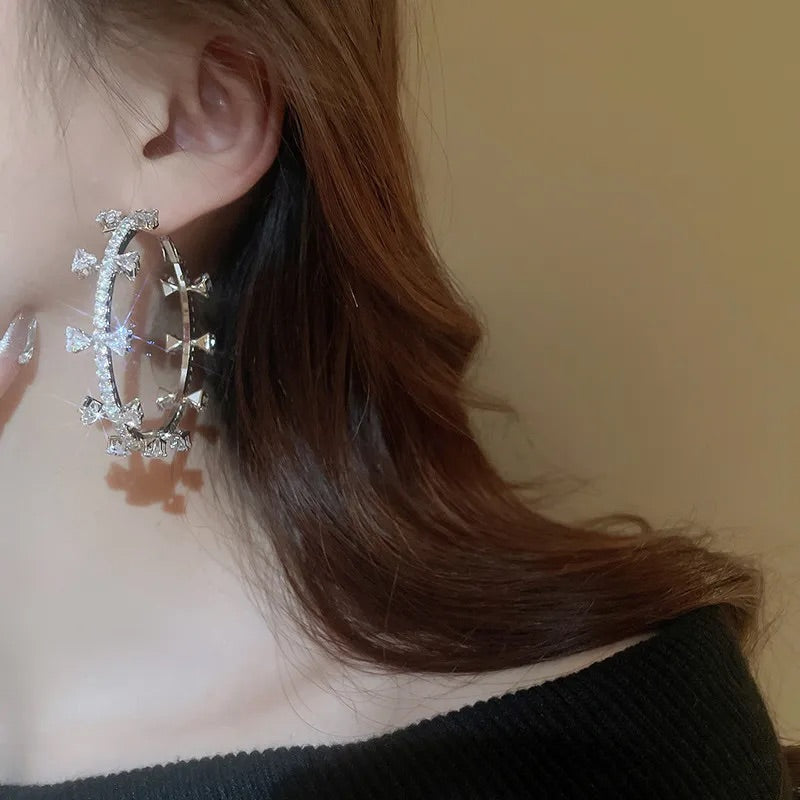 Bow Hoop earrings