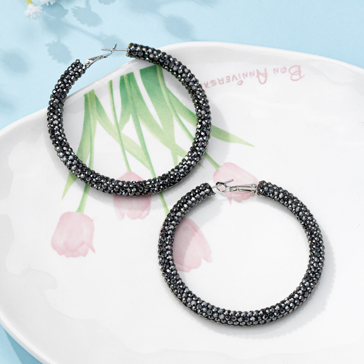 Bling Bling Hoop Earring