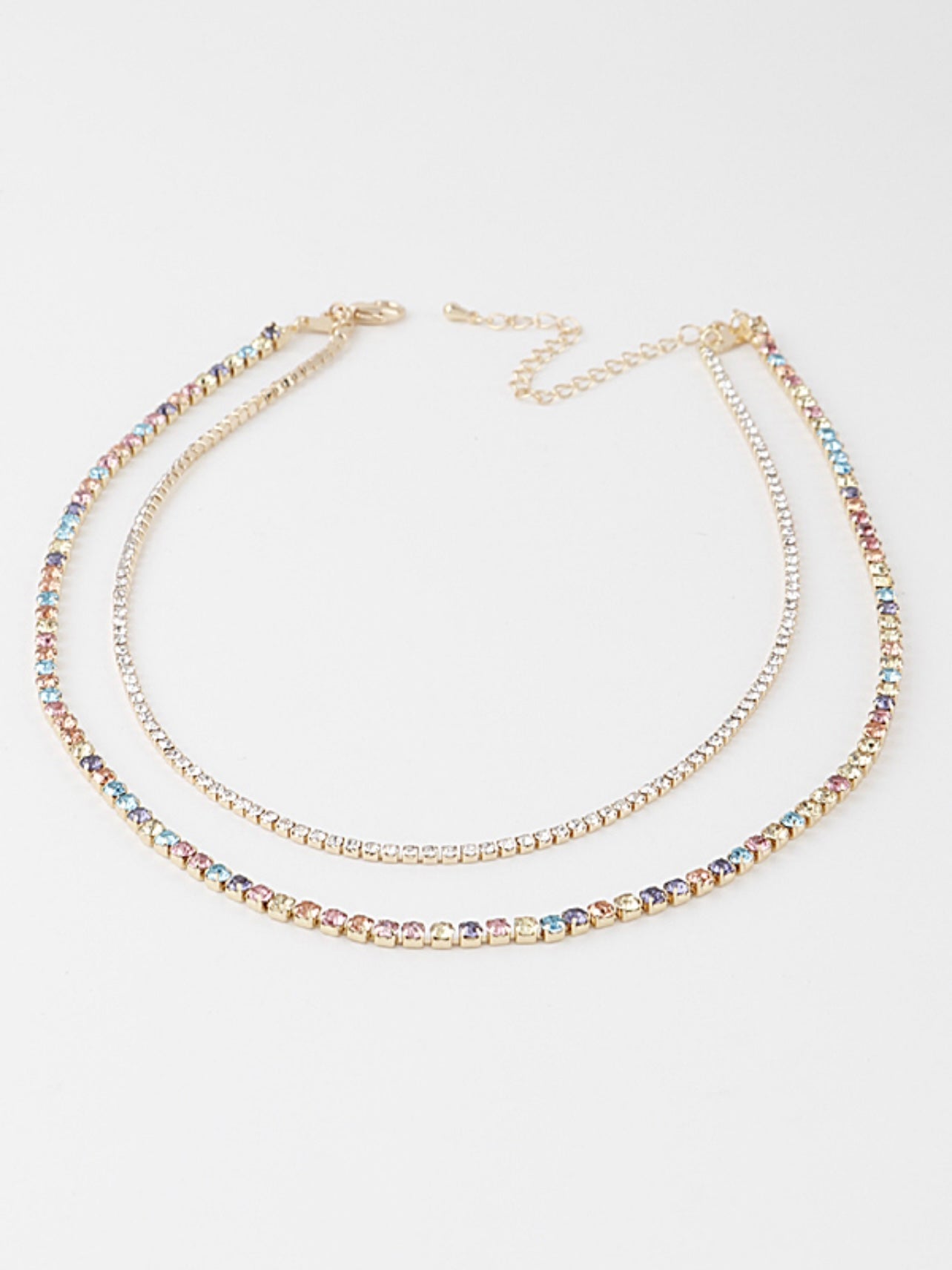 Layered Rhinestone necklace