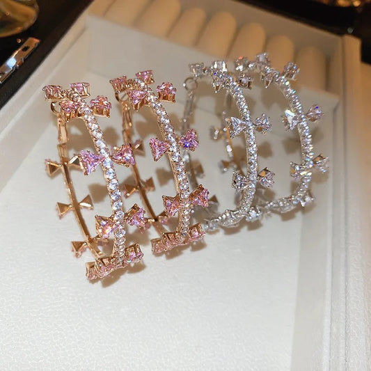Bow Hoop earrings