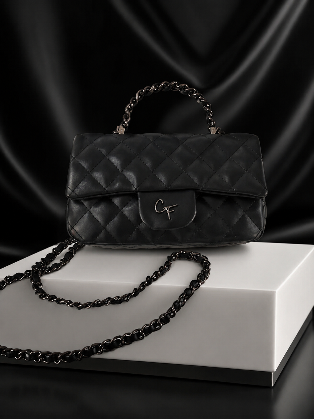 Quilted Handbag Black
