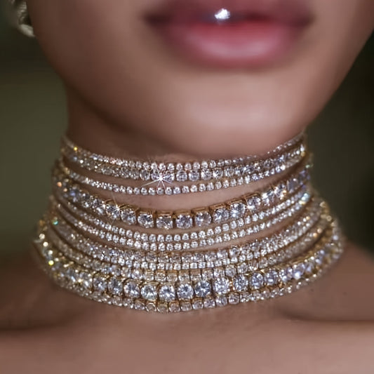 Layered Diamond Choker