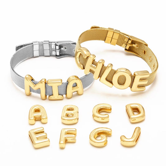 Alphabet Charms & Bracelet
