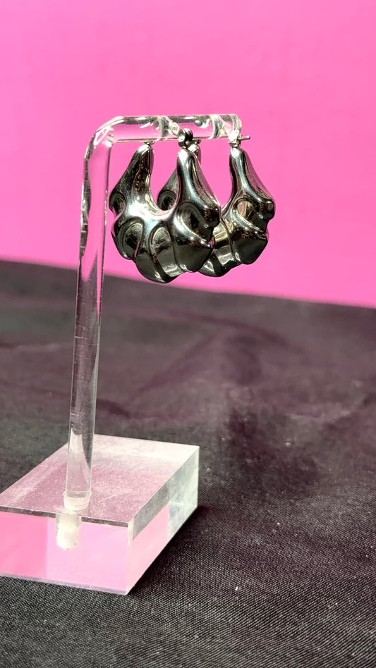 Silver Hoops