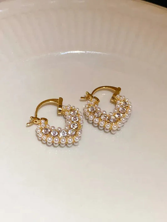 Diamonds & Pearls Earrings