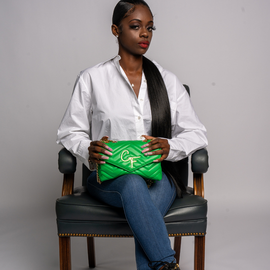 CF LUX SIGNATURE HANDBAG (Green) sm