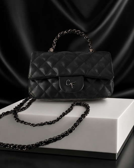 Quilted Handbag Black