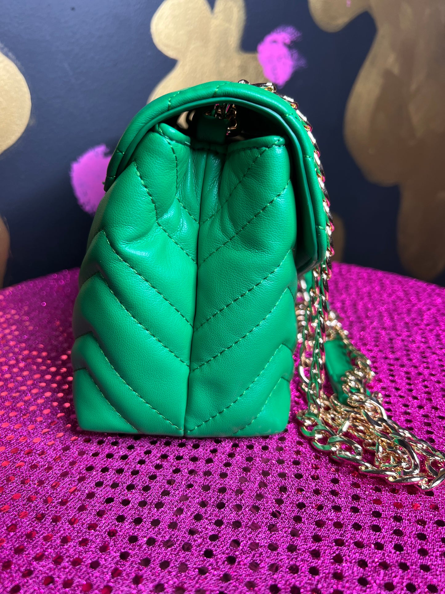 CF LUX SIGNATURE HANDBAG (Green) sm